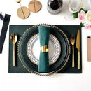 Anéis para Guardanapos de Metal Design Espiral Dourado 6 Peças Lenogue