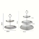 Bandeja de Aço Inoxidável com 3 Andares para Servir e Decorar Lenogue