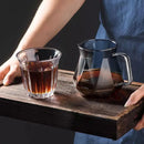 Bule de Café em Vidro Borossilicato com Coador Hario V60 para Preparo Lenogue