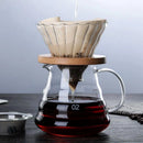 Bule de Café de Vidro Borossilicato com Coador Hario V60 Lenogue