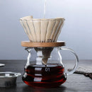 Bule de Café de Vidro Borossilicato com Coador Hario V60 Lenogue