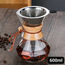 Cafeteira Manual de Vidro Borossilicato com Design Diamante Lenogue
