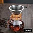 Cafeteira Manual de Vidro Borossilicato com Design Diamante Lenogue