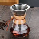 Cafeteira Manual de Vidro Borossilicato com Design Diamante Lenogue