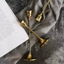 Candelabro Retrô de Metal para Velas e Decoração Clássica Lenogue