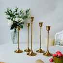 Candelabro Retrô de Metal para Velas e Decoração Clássica Lenogue