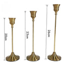 Candelabro Retrô de Metal para Velas e Decoração Clássica Lenogue