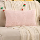 Capa de Almofada Natalina Plush Jacquard Floco de Neve Lenogue
