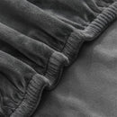 Capa de Cadeira de Jantar Suede Premium Impermeável Cinza Escuro Lenogue