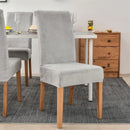 Capa de Cadeira de Jantar Suede Premium Impermeável Cinza Lenogue