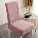 Capa para Cadeira de Jantar Jacquard Premium Rosa para Decoração Lenogue