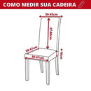 Capa para Cadeira de Jantar Semi-impermeável Preto Lenogue