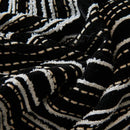 Capa para Sofá Chenille Bege com Listras Decorativas em Peça única Lenogue