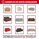 Capa para Sofá Spandex Branco Impermeável para Sala Lenogue