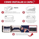 Capa para Sofá Suede Bege Impermeável para Sala Lenogue