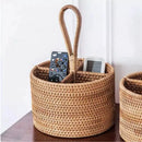 Cesta de Armazenamento em Vime Rattan Feita à Mão para Organização Lenogue