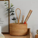 Cesta de Armazenamento em Vime Rattan Feita à Mão para Organização Lenogue