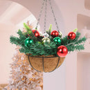Cesta Suspensa Natalina com Luzes Led Multicoloridas Lenogue