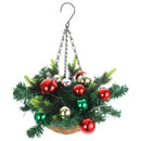 Cesta Suspensa Natalina com Luzes Led Multicoloridas Lenogue