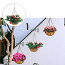 Cesta Suspensa Natalina com Luzes Led Multicoloridas Lenogue