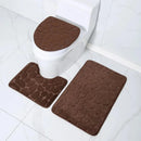 Conjunto de Tapetes Antiderrapantes 3 Peças para Banheiro Absorvente Lenogue