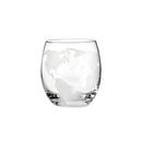Conjunto Decanter Globo de Vidro com Suporte de Madeira e 2 Copos Lenogue