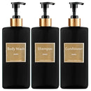 Conjunto Dispenser Refilável para Sabonete e Shampoo Lenogue