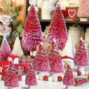 Conjunto Mini árvores de Natal em Pinheiro para Decoração Lenogue