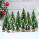 Conjunto Mini árvores de Natal em Pinheiro para Decoração Lenogue
