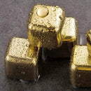 Cubos de Gelo de Aço Inox Dourado com Pegador Lenogue