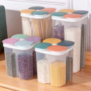 Dispensador de Alimentos e Cereais com 4 Divisórias para Cozinha Lenogue