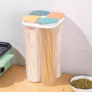 Dispensador de Alimentos e Cereais com 4 Divisórias para Cozinha Lenogue