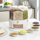 Dispensador Giratório de Alimentos e Cereais com 6 Compartimentos Lenogue