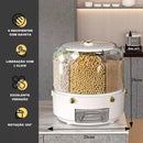 Dispensador Giratório de Alimentos e Cereais com 6 Compartimentos Lenogue