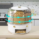 Dispensador Giratório de Alimentos e Cereais com 6 Compartimentos Lenogue