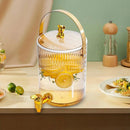 Dispenser de Bebidas 3,6l Transparente com Alça Portátil Lenogue