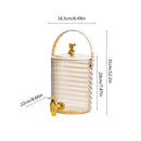 Dispenser de Bebidas 3,6l Transparente com Alça Portátil Lenogue