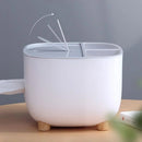 Dispenser Porta Lenço e Papel com Compartimento Multifuncional para Banheiro Lenogue