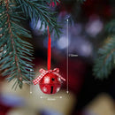 Enfeites de Natal de Metal com Sinos e Flocos de Neve Lenogue