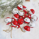 Enfeites de Natal de Metal com Sinos e Flocos de Neve Lenogue