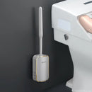 Escova Sanitária de Silicone com Suporte para Banheiro Lenogue