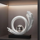 Escultura Abstrata de Resina Premium para Sala e Escritório Lenogue