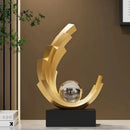 Escultura Abstrata em Resina Premium para Sala e Entrada Lenogue
