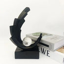 Escultura Abstrata em Resina Premium para Sala e Entrada Lenogue