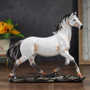 Escultura Cavalo em Resina Estilo Chinês Pose em Galope Lenogue