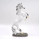 Escultura Cavalo em Resina Estilo Europeu com Pintura Manual Lenogue