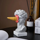 Escultura David de Sorvete Pós-moderno em Resina para Decoração Lenogue