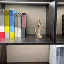 Escultura de Casal em Arenito Natural Feita à Mão para Sala Lenogue
