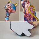 Escultura de Gato Estilo Europeu em Resina para Decoração Lenogue