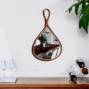 Espelho Oval de Rattan Natural Feito à Mão para Decoração Lenogue